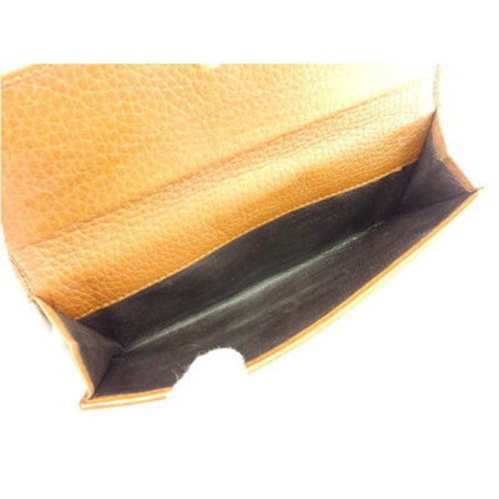 Gucci long Wallet ribbon motif bamboo tassel brown beige leather accessory - Picture 6 of 6